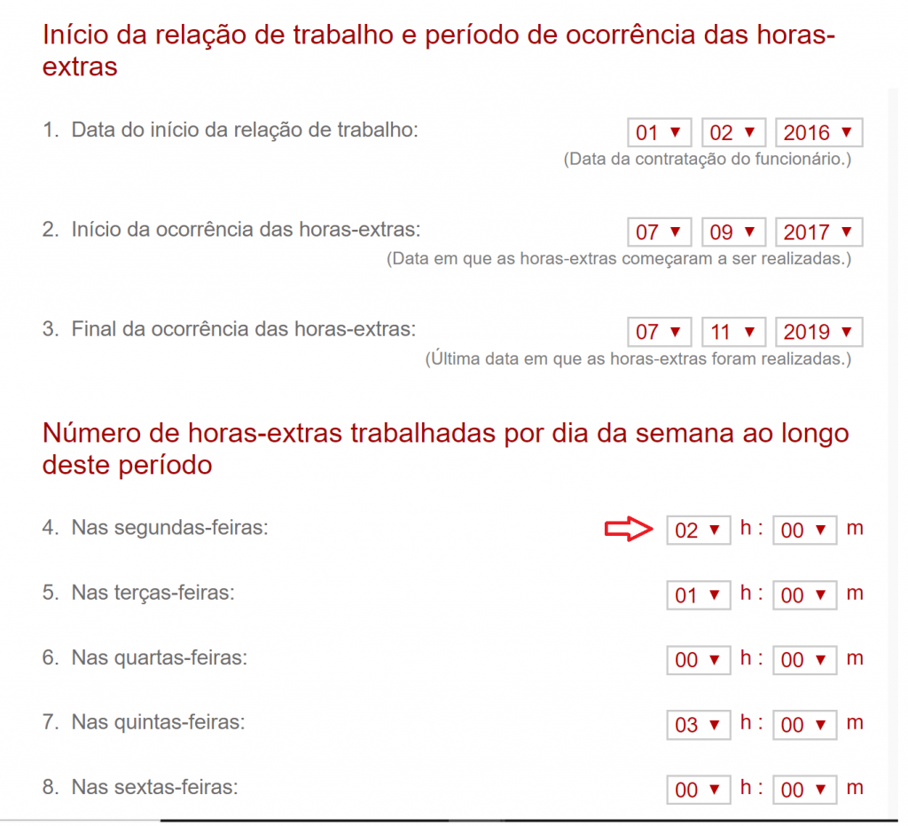 calcular hora extra